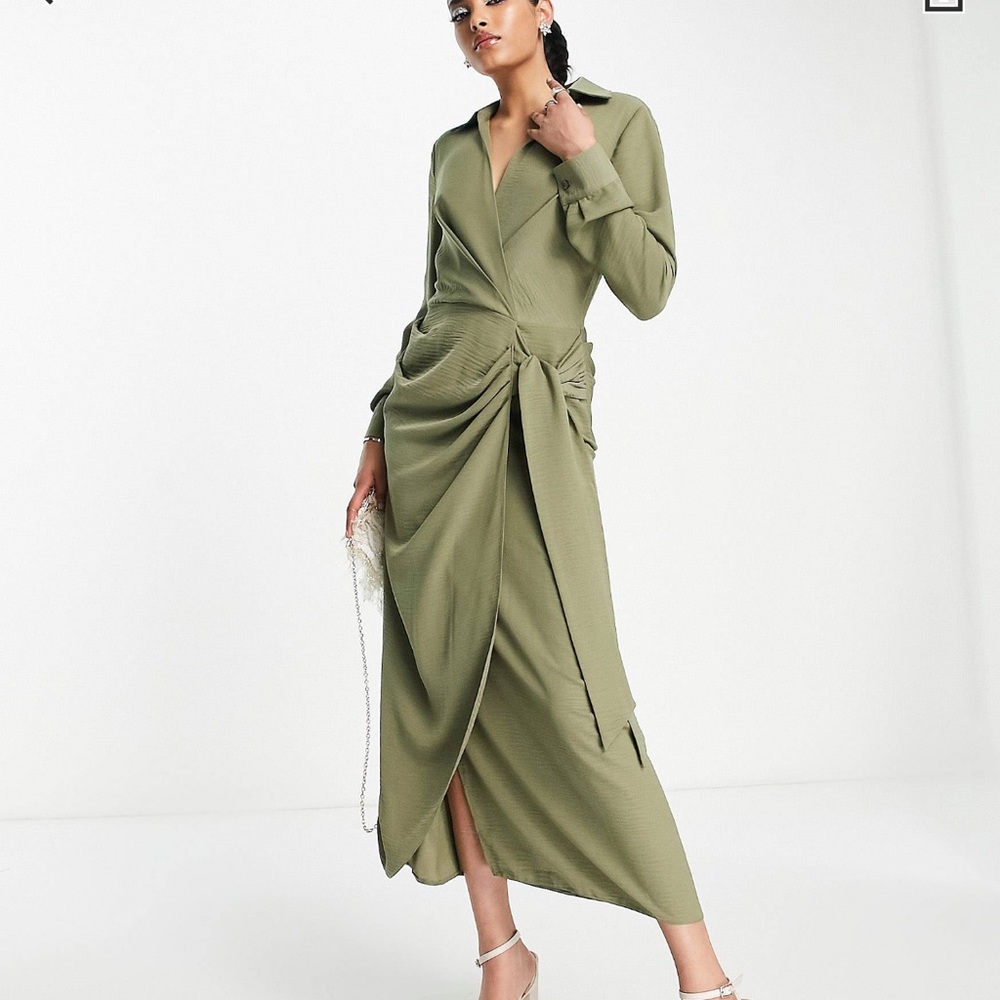 Wrap dress midi